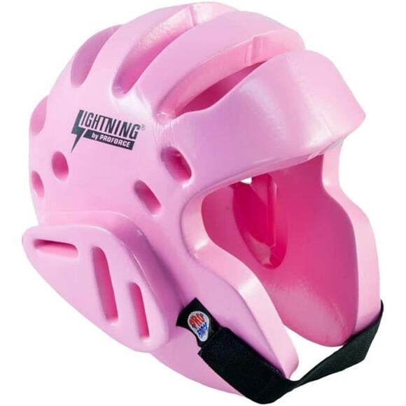 NEW ProForce Lightning Sparring Protective Head Guard Headgear PINK Child Size - Picture 1 of 6